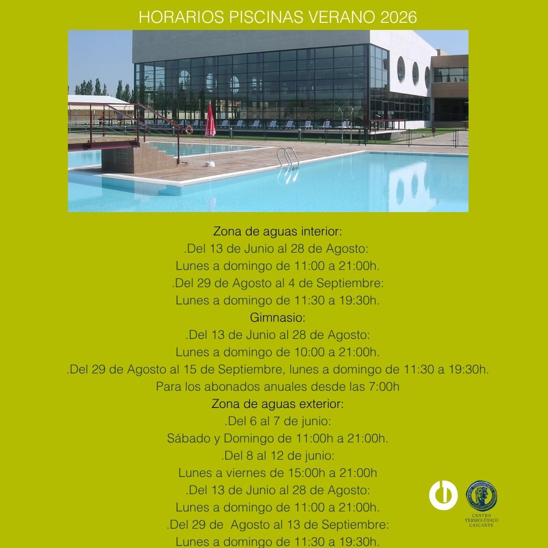 Horarios verano 2026
